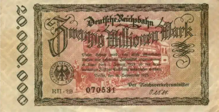 Papiermark Germany Currency Bill